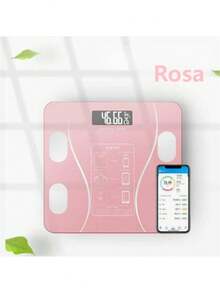 Báscula electrónica recargable, precisa y Bluetooth para el Body, báscula de grasa corporal para adultos, para pérdida de peso y salud, báscula de grasa corporal inteligente recargable por Bluetooth, báscula corporal electrónica para uso doméstico, al por mayor, báscula de peso y grasa saludable, - Blanco - Ver 3