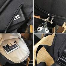 Shark Backpack, Large Size With Large Capacity (45x31x22cm), Creative Monster Backpack, Cartoon Backpack, New Style, Novel And Unique Backpack, School Backpack For Primary And Secondary School Students, Unisex, Suitable For Students, Travel Backpack With Large Capacity. - 黑色 - 查看 6