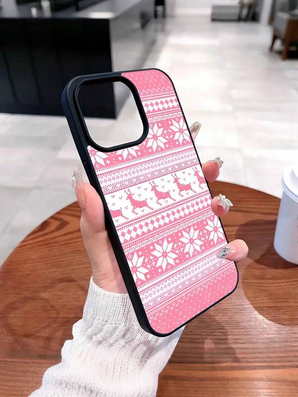 Weihnachten Muster Transparente magnetische Handyhülle für iPhone 17 16 15 14 13 12 11 Pro Max Plus Air,Acryl + TPU Handyhüllen & Cases, Phone Case, Stoßfeste, Handy Zubehör, Geschenkidee für Männer und Frauen, Handyhülle