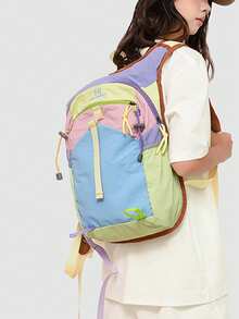 马卡龙故事：三色活力背包套装 | 开启青春旅行的艺术 -- 多口袋、多层糖果色织带 -- 一套完整的装备，带你记录青春的甜蜜瞬间。彩色绳索拉链头如糖霜般跳跃，每天唤醒好心情 - 彩色 - 查看 7