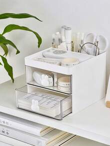 1pc Cute Rabbit Multi-Function Desktop Storage Box - Large Capacity Makeup, Pen And Tool Storage Box, Desktop Organizer - Multicolor - View 5