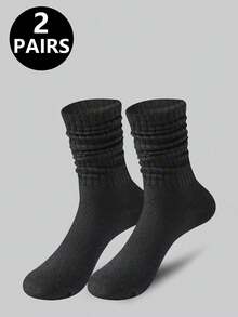 2/5/6/8 Pairs Men's Mid-Calf Socks, Casual Minimalist, Suitable For Couples, All Seasons - Multicolor - View 10