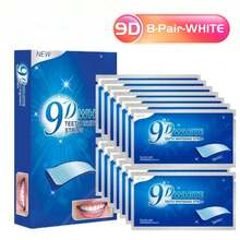 9D牙齿美白贴，8对/16片，深层清洁，口腔护理，美白贴，清新口气，牙齿美白贴，适合旅行和居家使用 - 9D牙貼-8對 - 查看 11