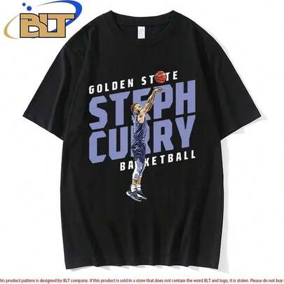 Camiseta deportiva de verano para adultos Stephen Curry, manga corta, holgada, talla grande, para hombre y mujer (-1-2-)unisex de la  de algodón puro de alta densidad de 220 g. C-AmiS-eta de viA-Je de aL-Godón de - UniS-ex - SeC-Ado rápido y mínimas arrugas Apta para todas las perS-onas, ya sean mujeres o hombres Tejido duradero de alta C-Alidad apto para todas las oC-Asiones, suave al tacto pero diseñado para durar Tops transpirables Conjuntos de otoño para mujer Conjuntos de vaC-Aciones para mujer Disfraz de Halloween para mujer