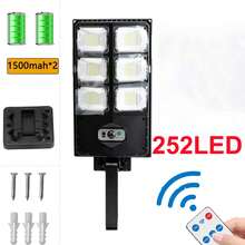 1 szt. 504 LED Solar Light, lampa zewnętrzna, 3 tryby, zasilana energią słoneczną, dwurzędowa, zintegrowana, 8000LM, 6500K, wodoodporna, czujnik ruchu, lampa bezpieczeństwa do ogrodu, idealna na Halloween, Boże Narodzenie, Święto Dziękczynienia, dekoracja, kemping na zewnątrz, lampa uliczna, (dostępna w rozmiarach S/M/L/XL/XXL) - białe światło - Zobacz 20