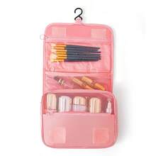 Bolsa de viaje diagonal de estilo coreano para maquillaje con gancho, bolsa multifuncional de gran capacidad con separación seca/húmeda, bolsa de aseo de viaje, bolsa de maquillaje, artículo esencial de viaje - Multicolor - Ver 9