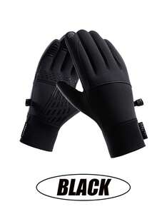 Guantes de ciclismo de invierno a la moda, guantes cálidos, impermeables, antideslizantes y cómodos para hombres, adecuados para esquiar, ciclismo y deportes al aire libre