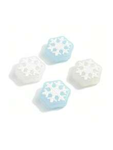 4pcs Snowflake Silicone Joystick Thumb Grip Caps, Analog Stick Protector Compatible With Switch/OLED/Switch Lite - Multicolor - View 7