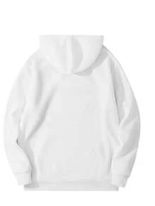 Sudadera de hombre con capucha con patrón de renos de navidad, casual 100% poliéster, manga larga, - Negro - Ver 4