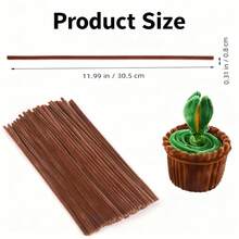 100/200/300 Pcs Pipe Cleaner Mocha Mousse Color, Pipe Cleaners, Pipe Cleaners Craft Supplies, Chenille Stems For DIY Arts Crafts Project, Pipe Cleaner For Craft Foldable Chenille Rod Pipe Cleaner, Craft Pipe Cleaner For DIY Craft And Cleaning, Chenille Stems Creative Craft Pipe Cleaners Flowers For DIY Craft Bouquets ﻿ ﻿ ﻿ ﻿ - Mocha Mousse - View 2