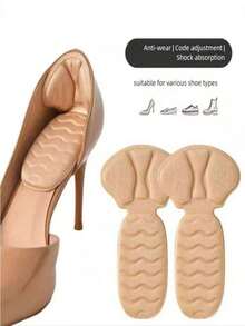 QKC 1 Cặp đệm gót chân cho nữ, phù hợp với giày rộng, được trang bị đệm gót chân có thể điều chỉnh, phù hợp cho cả nam và nữ có cỡ giày lớn. Đệm gót chân có thể cải thiện độ vừa vặn và thoải mái của giày, ngăn ngừa hiệu quả tình trạng trượt gót và phồng rộp, phù hợp với giày cao gót nữ và giày thể thao nam. - Màu be - Xem 1