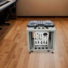 Futchoy 9U Server Rack, Server Rack Cabinet, Rolling Studio Rack Case - Grey - View 7
