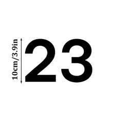 Customized Modern House Number Plate - Black House Number And Address Plate - House Number Plate