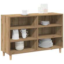 vidaXL Sideboard Handwerks-Eiche 103,5x35x70 Cm Holzwerkstoff - Yellow - View 4