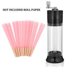 Spice Grinder 3-In-1 With 50pcs Pre-Rolled Cones Set,King Size Pre-Rolled Cones,Slow-Burning,Pre-Rolled Cones For Quick Filling, Grind Storage With Magnetic Cover, Classic Extra Large (110mm) Paper Cylinder For Herbs, Smoking Accessories,Party Supplies. Father's Day Gift. - 彩色 - 查看 7