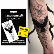 INKARTLINK 新パッケージ先行第一期 タトゥーシール 2枚セット 2週間長持ち 防水 tattoo ジャグアタトゥー 入れ墨シール 半永久的 メンズ レディース 卒業式 イベント フェス プール パーティー お祭り 旅行に活躍 魅力UP 説明書付き - 5 - チェックする 1