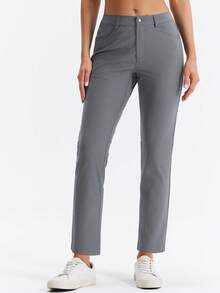 HOTSUIT Quần Jogger Golf Dệt Kim Cho Nữ, Quần Co Giãn Nhẹ, Lý Tưởng Cho Mặc Hàng Ngày Và Thể Thao, Hàng Mới Về Mùa Đông - Xám - Xem 6