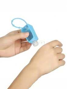 便携式免洗洗手液，旅行装洗手瓶，配有彩色硅胶套和钥匙扣，防漏设计，小巧便携，适合办公室、健身房、旅行和学校使用。可重复灌装的旅行瓶，可装肥皂、乳液和其他液体，适合背包旅行、户外活动和开学季。 - 彩色 - 查看 7