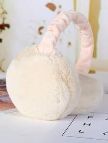 Orejeras plegables de peluche con diseño de hamburguesa, aptas para uso diario, accesorios de invierno para mantener el calor - orejeras plegables - Ver 5