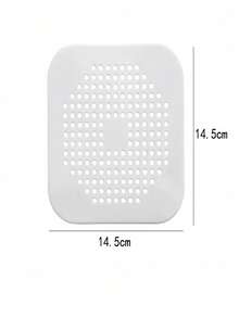 1 pièce Capteur de cheveux, Grille d'écoulement de douche carrée, Bouchon de cheveux en silicone avec ventouse, Filtre d'évier, Bouchon de vidange de baignoire/douche, Bouchon anti-odeur en silicone pour cuisine, Accessoires de salle de bain, Service de nettoyage commercial/Boutique - Multicolore - Voir 10