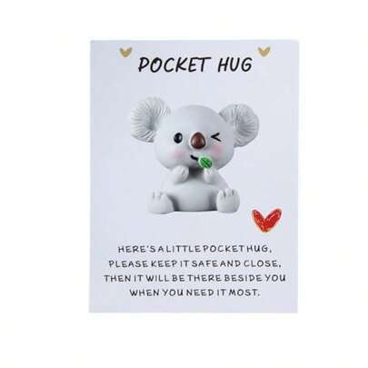 1 szt./zestaw PocketHug Koala Uroczy prezent PocketHug Uroczy prezent Koala Zachęcaj do wsparcia emocjonalnego Prezent z myślą o Tobie Prezenty dla przyjaciół Kobiety Nastolatki Dzieci