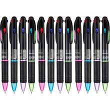 Special Offer,JOVITEC 12 Pcs Multicolor Ballpoint Pens 0.Mm 4 In 1 Retractable Ballpoint Pens 4 Colors Gel Ink Ball Point Pen School Supplies Students Teachers Home Office - 1 - Xem 8