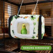 1个大容量鸟巢/鹦鹉巢，温暖隔热，适合鹦鹉过冬，易于拆卸和清洁，适合小型宠物 - 綠色 - 查看 3