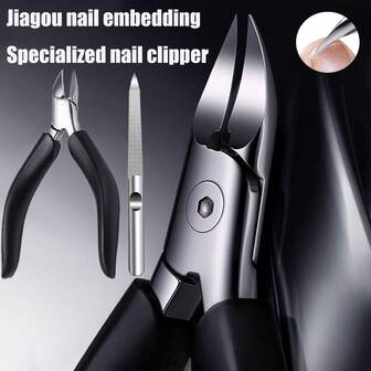 2把装，适合老年人厚脚趾甲的指甲钳，升级版长柄斜口脚趾甲钳，适合男士厚指甲，大开口，成人大手指指甲钳