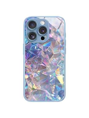 Kryształki ozdobne, kreatywny wzór przynoszący szczęście, kompatybilny z Samsungami S24/S24Ultra/S23/S23Ultra/S22/S21/ 17/17air/17pro/17promax/16/15/14/13/12/11/X/Xr/Xsmax/7/7p Series/ze szkła hartowanego, mała luksusowa, biznesowa, modna, ochronna osłona antypoślizgowa