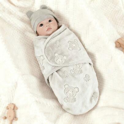 双层超柔软水晶绒襁褓，温暖舒适，适合新生儿，男女宝宝皆宜，是婴儿房和产前护理的必备品，优雅襁褓，面料柔软舒适。