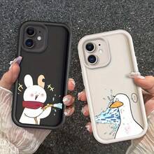 Cartoon Duck And Rabbit Suitable For Apple  11 XR XS 8 7 SE 2022 Max Plus Mini Eye Ladder Phone Case - Mixed Color 4 - View 4