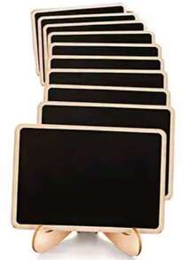 20pcs Mini Chalkboard Display Boards, Home Decor Signs, Mini Message Boards Wooden Blackboards, Suitable For Wedding, Holiday Party, Baking Display, Hotel, Banquet, Dessert, Place Cards, Mother's Day, Graduation Ceremony, Party Display Signs - Black - View 13