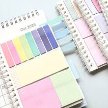 60 Sheets/1 Notebook, A6 Spiral Bound, Each Set Includes 20 Sticky Notes, Multi-Functional, Suitable For Students - one-size - View 8