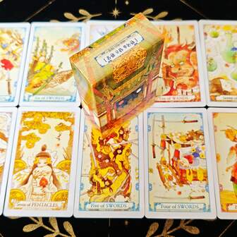 1 Set Of 78 Pcs Korean Fantasy World Tarot Cards With Ancient Dynasty Cultural Elements