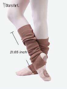 DonsGirl 2双Y2K罗纹针织腿套 - 可爱秋季舞蹈袜，适合芭蕾/瑜伽/健身 - 彩色 - 查看 13