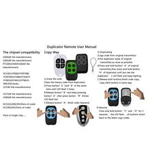 1-20个车库遥控电子门控制器 433MHz 门禁钥匙扣手持发射器 无线控制卷帘门