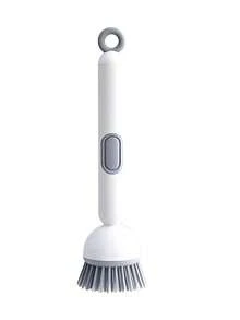 1 pieza Cepillo de limpieza de mango largo recargable y giratorio - Mango con 6 engranajes ajustables - Cepillo multifuncional para exprimir líquido, asegura una limpieza a fondo sin dejar espacios, cuida suavemente ollas, sartenes y tazones, esencial para el hogar, la cocina, utensilios de cocina, accesorios de cocina, artículos del hogar - Multicolor - Ver 13