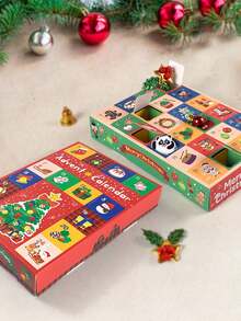 1 件圣诞倒计时日历，圣诞木制装饰，圣诞老人倒计时，带有彩色装饰的圣诞挂历，节日主题，圣诞装饰，适合家居装饰，圣诞节，新年 - 彩色 - 查看 14