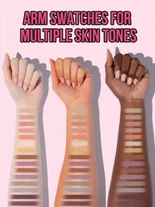 MISSLYN - 15-Color Pearlescent & Matte Eyeshadow Palette, Warm Brown Smokey Eye Makeup, Highly Pigmented, Blendable, Suitable For Y2K, Party, Beach, Travel, Holiday, Gift, Fashionable - #5 Blazing Ace - 查看 5