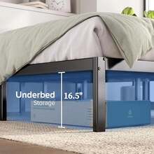 Base De Cama Individual Metal Camas Individuales Baratas - Negro - Ver 7