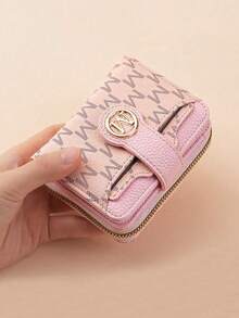 新款荔枝纹字母钱包,多卡位和口袋,短款小巧女士钱包,加厚复古时尚零钱包,迷你钱包,小钱包,可爱钱包,钱袋,零钱包,女士礼物,趣味礼物,教师礼物 - 彩色 - 查看 6