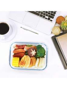 3pcs/Set 360/630/1030ml Food Storage Containers - Meal Prep Containers For Office, Back To School, Portable, Outdoor Lunch Glass Food Storage Containers With Lids, Stackable, Airtight Glass Meal Prep Containers, Freezer To Oven , Upgraded Snap Lock Transparent Food Salad Fruit PET Bento Lunch Boxes - Multicolor - View 4