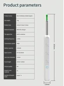 Visual Ear Cleaner For Kids, Ear Spoon, Wireless Cleaning Endoscope, HD Ear Cleaning Tool - NE3-h White 8-piece Set - View 6
