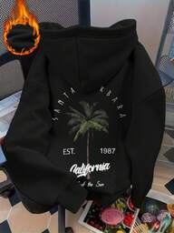 Women's Winter Tree Graphic Long Sleeved Drawstring Hoodie With Pocket ,Casual Loose And Versatile Holiday Style Tops,Fashionable Winter Women Clothes Suitable For Daily Wear