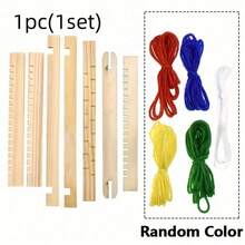 1 Set Wooden Weaving Loom Kit, Multi-Functional Weaving Machine For DIY Fashion Wall Hanging And Crafts - No Electricity Required, Includes Colorful Yarn Balls And Tools, Ideal For Art Projects And Sewing Hobbyists, Durable And Versatile, Suitable For Beginners, Sewing Accessories, Knitting Crafts, Adult Crafts, Manual Activities, Embroidery Kits, DIY Creativity, Home Entertainment, Clothing Making Supplies, Grandma Gift