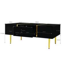 Television Stands & Entertainment Centers - Black + Medium Density Fiberboard - View 2