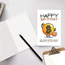 1pc Funny Christmas Card - Sassy Cat With Santa Hat & "He Wouldn't!" Text - Perfect Gift For Cat Lovers, Colleagues - Paper Material Holiday Card, Australian Christmas Greeting Card, Christmas Card Funny, Christma Card With Envelope, Christmas Animal - Multicolor - View 5