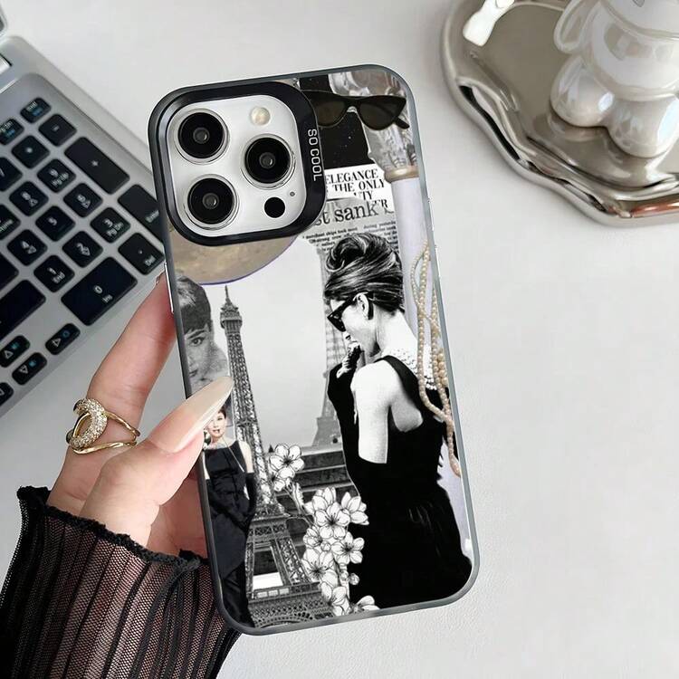 Funda de Teléfono Epc  Funda IMD 17 16 15 14 13 12 11 Pro Max Plus Color Plata Cubierta Galaxy S22 S23 S24 S25 Plus Ultra - Negro - Añade 3