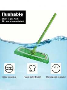 Super Absorbent Reusable Mop Pads, Polyester Fiber Cleaning Cloths, Suitable For Dry And Wet Floor Cleaning, Easy To Replace Mop Pads, Household Cleaning, Dry And Wet Wiping | Connector Pads | Cleaning Cloths, Floor Cleaning Mop - Multicolor - View 8