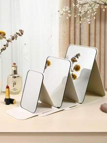 1 件折叠式桌面化妆镜，便携式梳妆镜，适用于学生宿舍办公室桌面，生日毕业礼物，家居装饰，返校房间装饰，学校用品